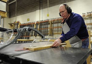 man using table saws